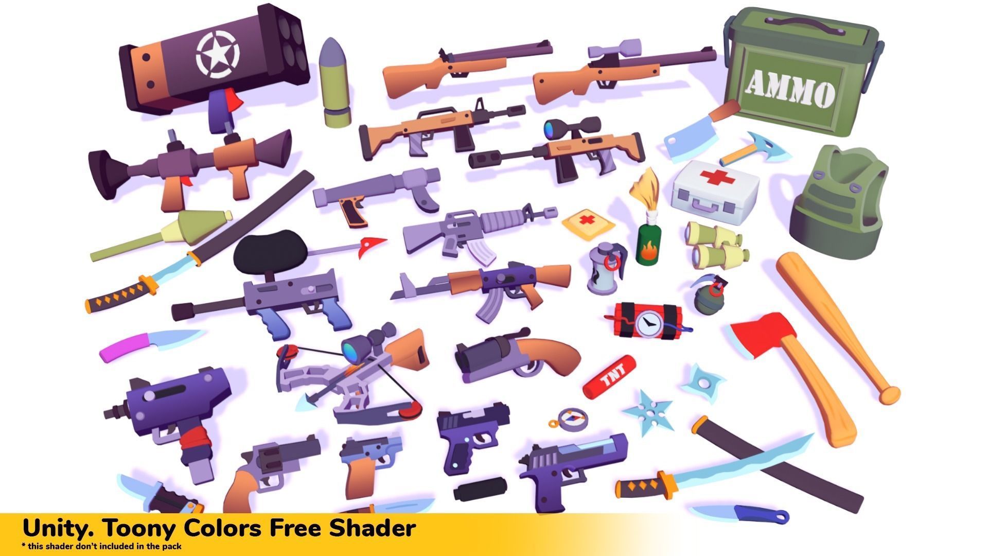 Hypercasual Action Props Pack Volume 1 Low-poly 3D model_3