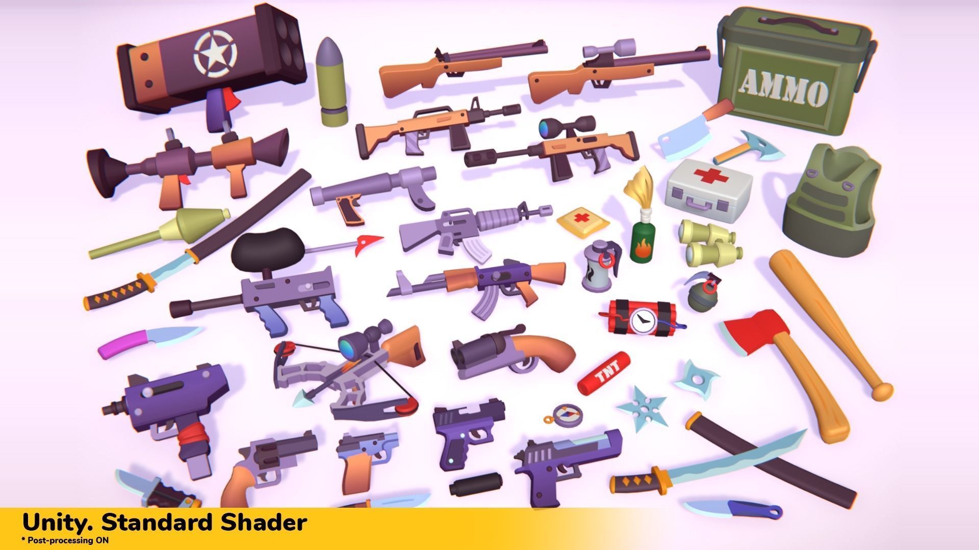 Hypercasual Action Props Pack Volume 1 Low-poly 3D model_4