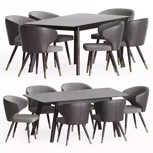 Dining Set table with six chairs
