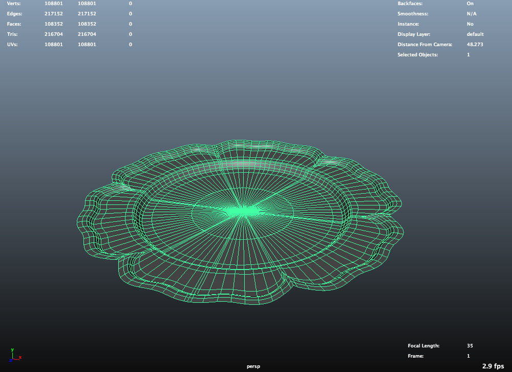 tray 3d model silver plate 3D model_1