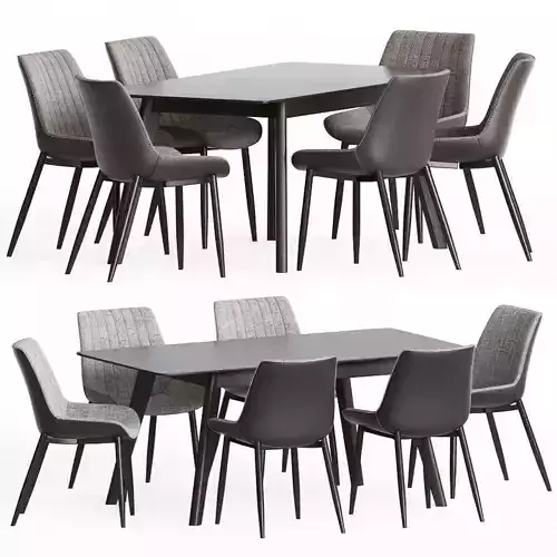 Dining Set table with six chairs