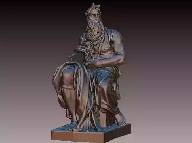 Mose by Michelangelo 3D model 3D print model