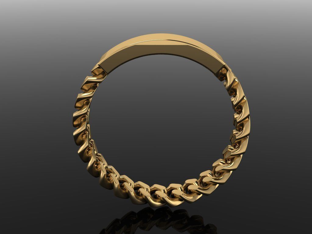 ID BAR CUBAN LINK CHAIN RING MIX SIZES 5 6 7 8 9 10 3D print model_5