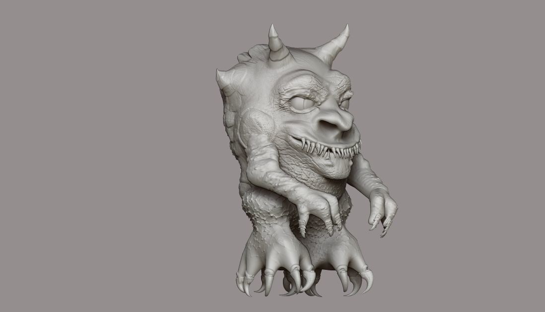 creature demon monster 3D model_2