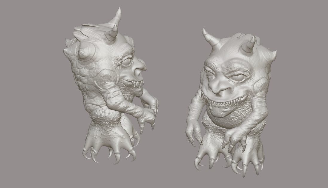 creature demon monster 3D model_5