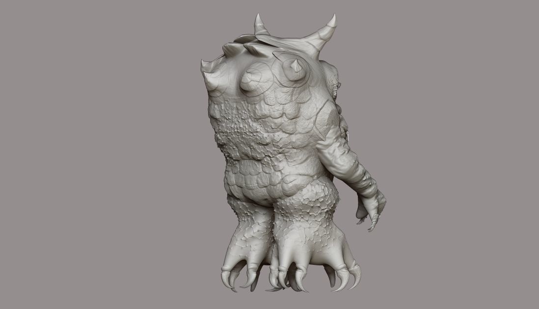 creature demon monster 3D model_3