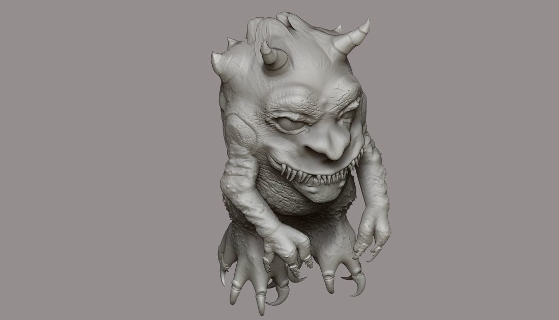 creature demon monster 3D model_4