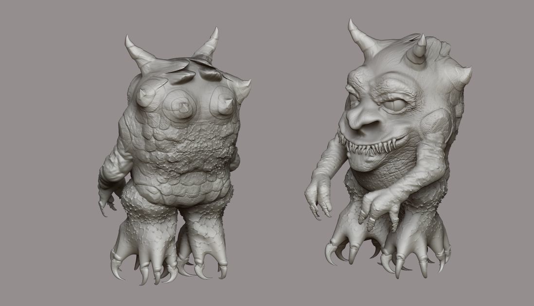 creature demon monster 3D model_7