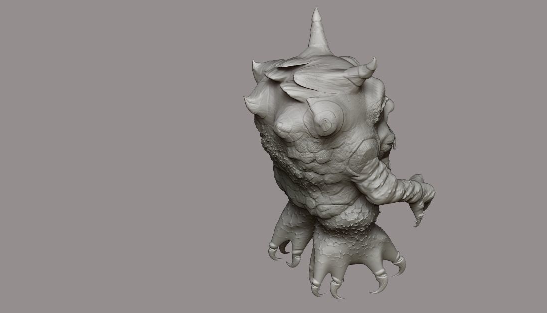 creature demon monster 3D model_8