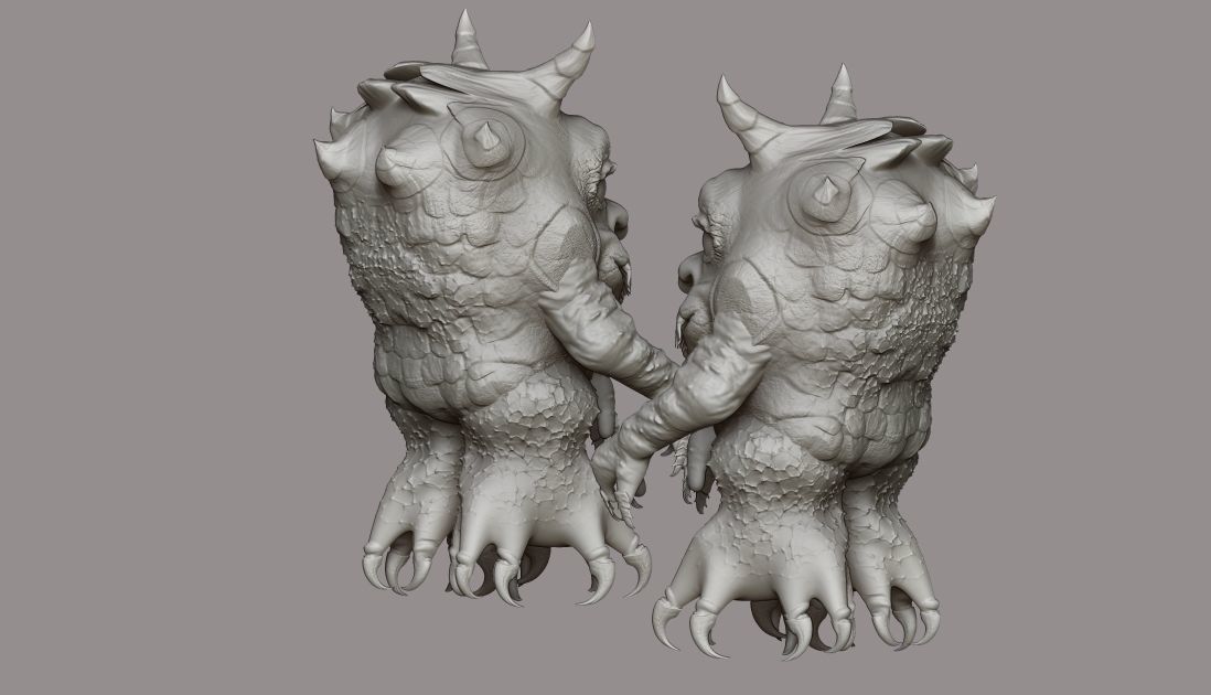 creature demon monster 3D model_6