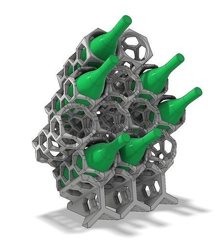 Wine Rack - Wein-Regal Free 3D print model