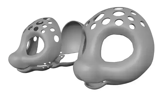 Fursuit 3D model STL Head Base Internal bone helmet 3D print model