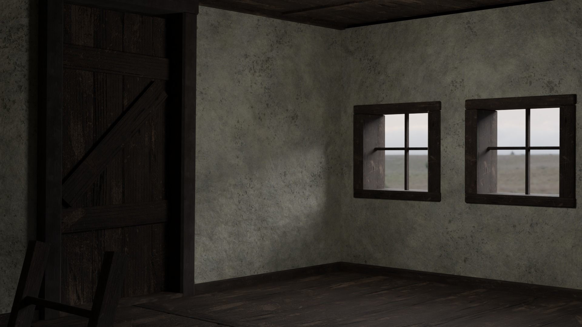 Medieval Mansion Low-poly 3D model_7