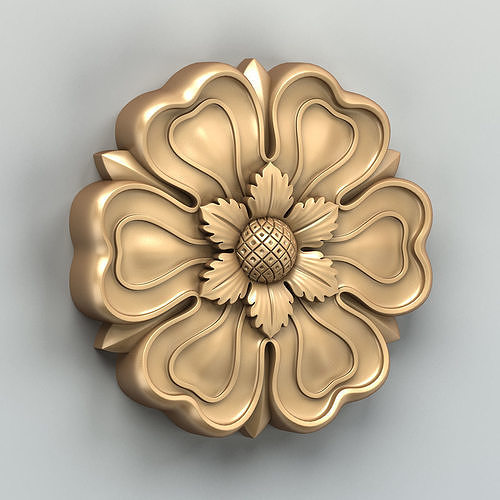Round rosette 029 3D model