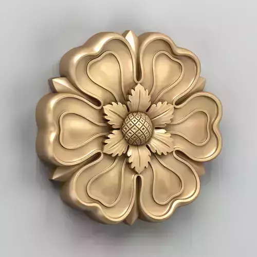 Round rosette 029 3D model