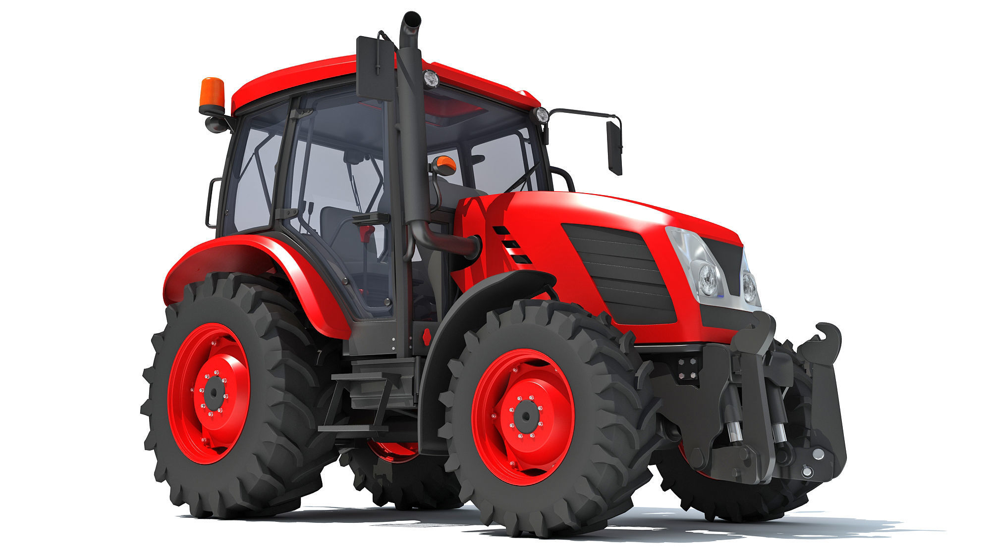 Farm Tractor 3D model_7