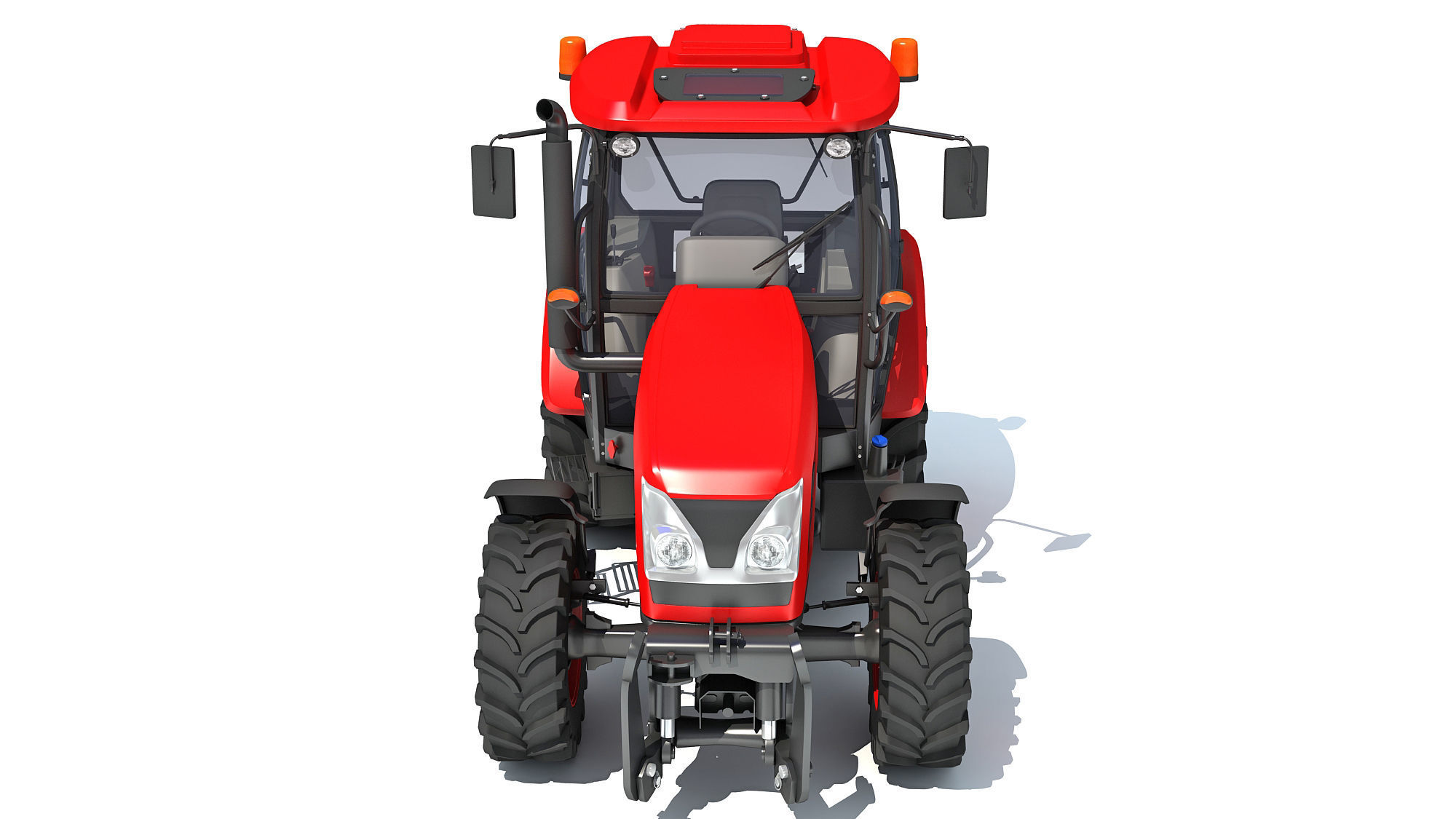 Farm Tractor 3D model_9