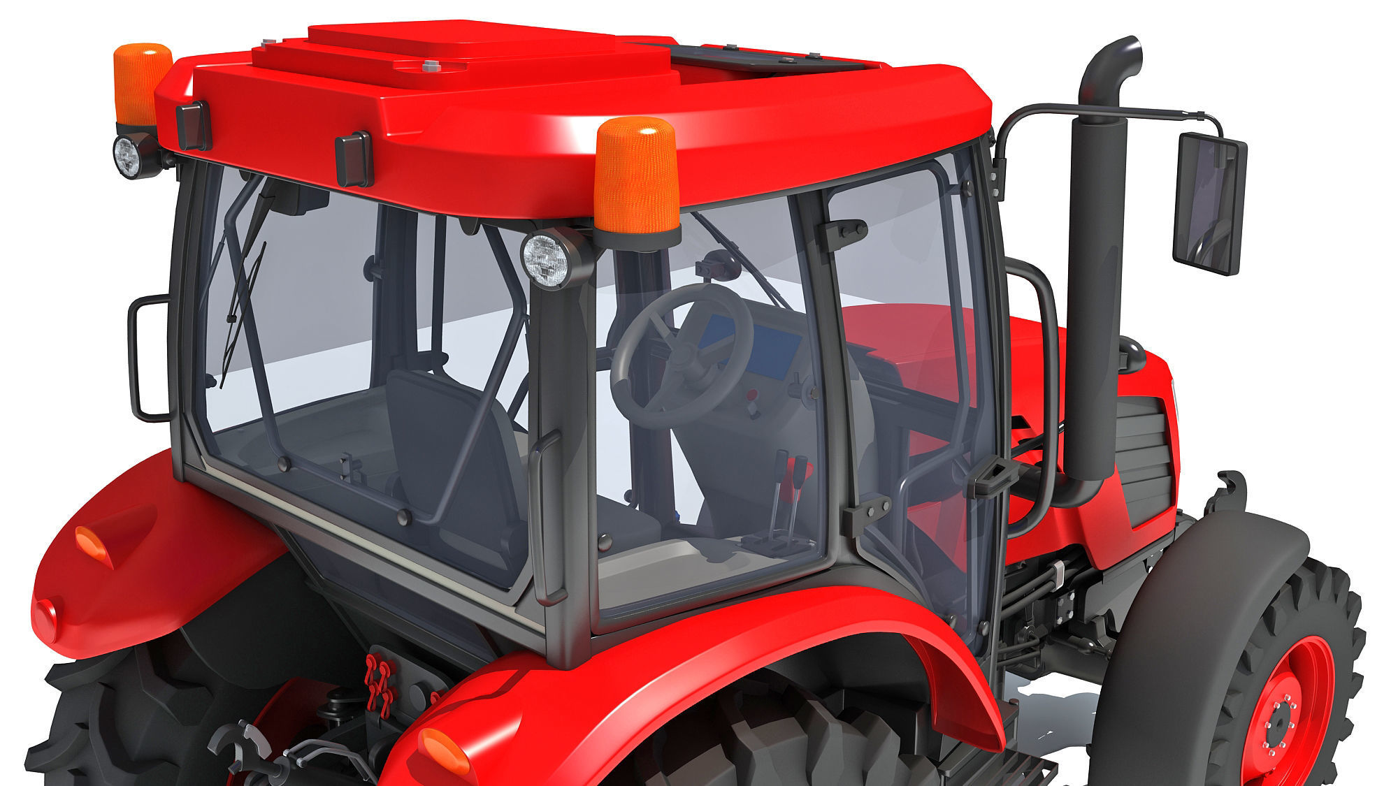 Farm Tractor 3D model_13
