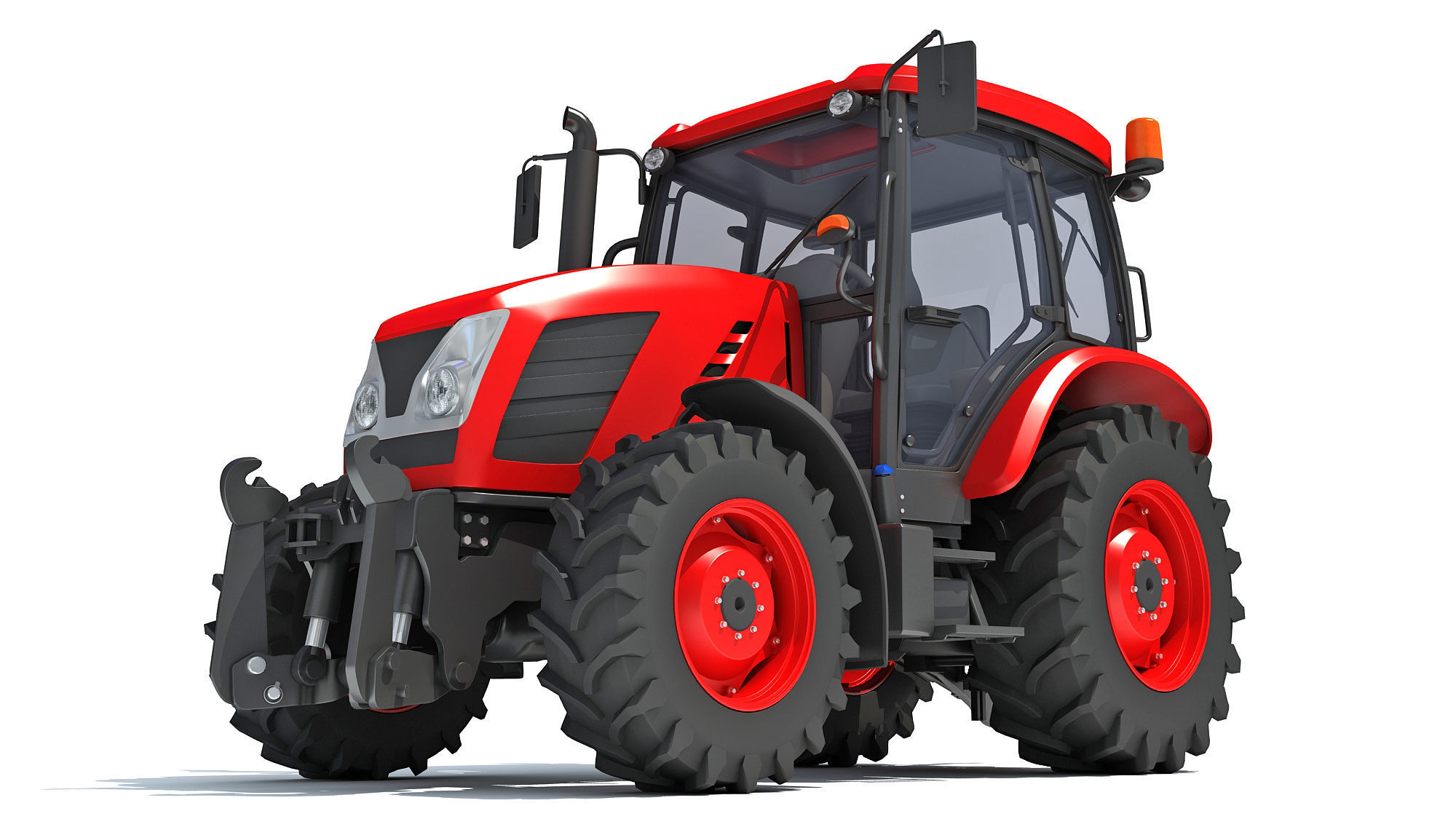 Farm Tractor 3D model_11