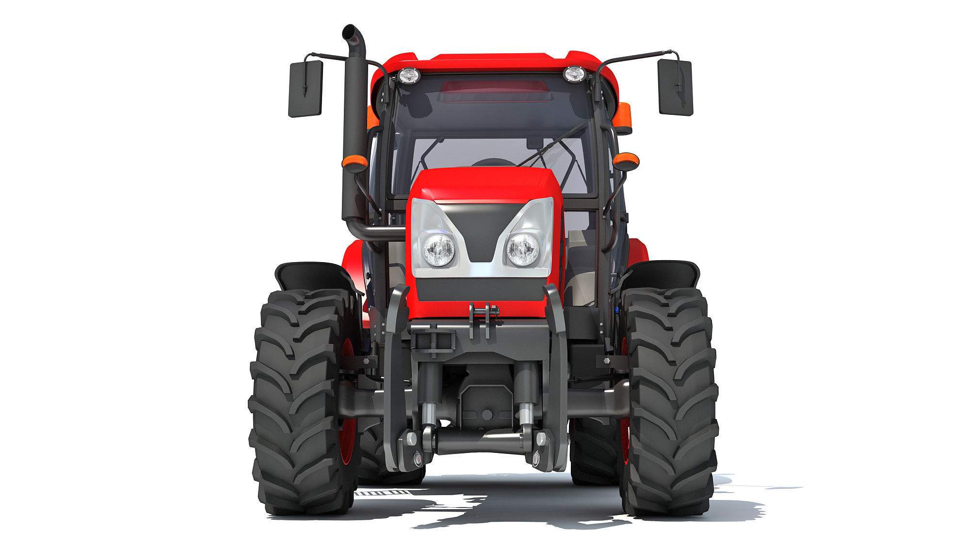 Farm Tractor 3D model_10