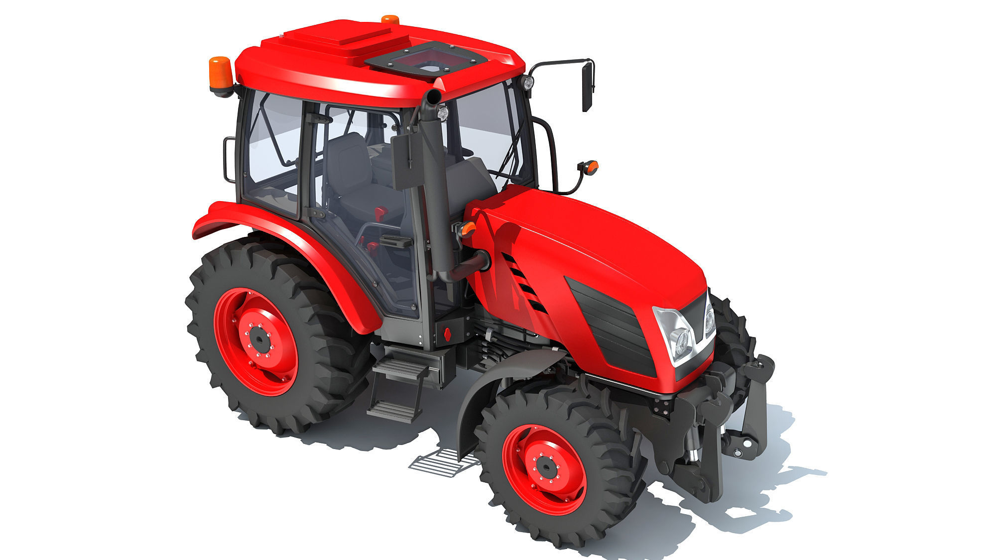 Farm Tractor 3D model_8