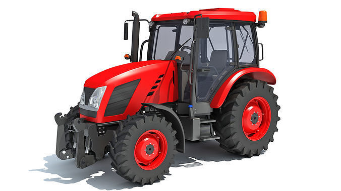 Farm Tractor 3D model