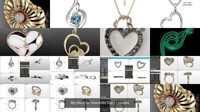 Big SALE for 8  of MARCH Womens DAY 3D Model Collection