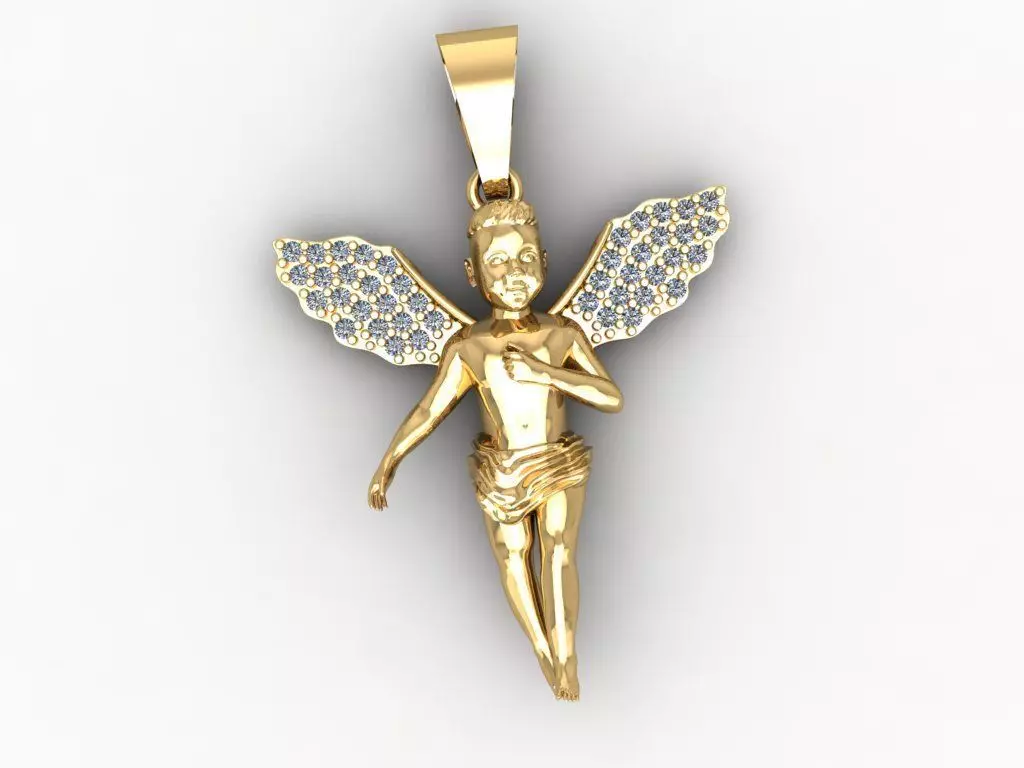 Angel Pendant Mat Day Thien Than 3 3D print model