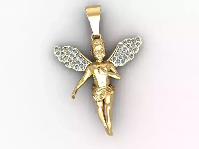 Angel Pendant Mat Day Thien Than 3