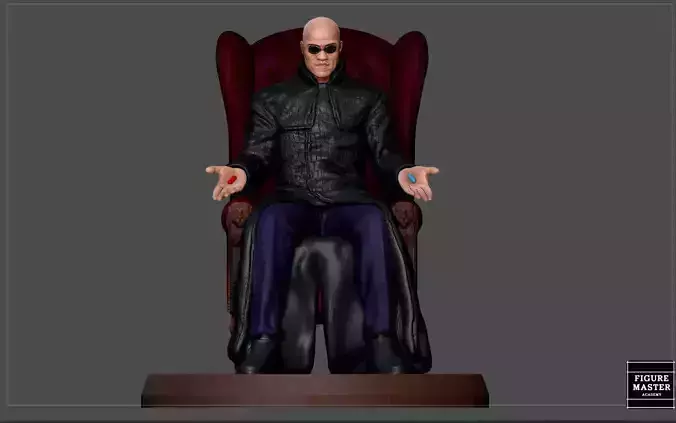 MORPHEUS MATRIX STATUE MOVIE CHARACTER MAN