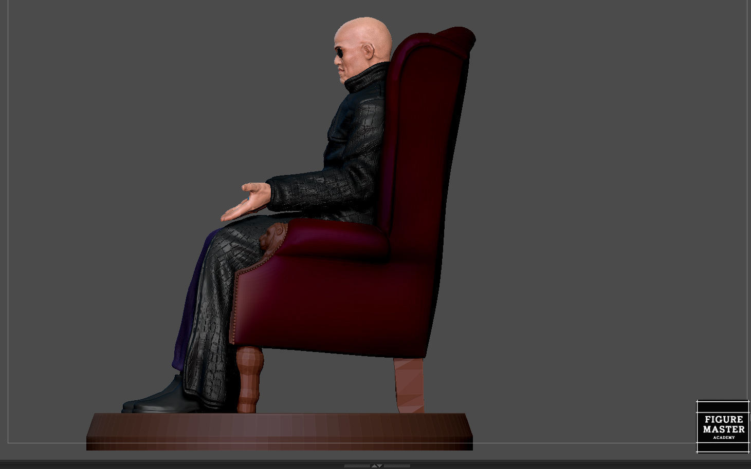 MORPHEUS MATRIX STATUE MOVIE CHARACTER MAN 3D print model_7