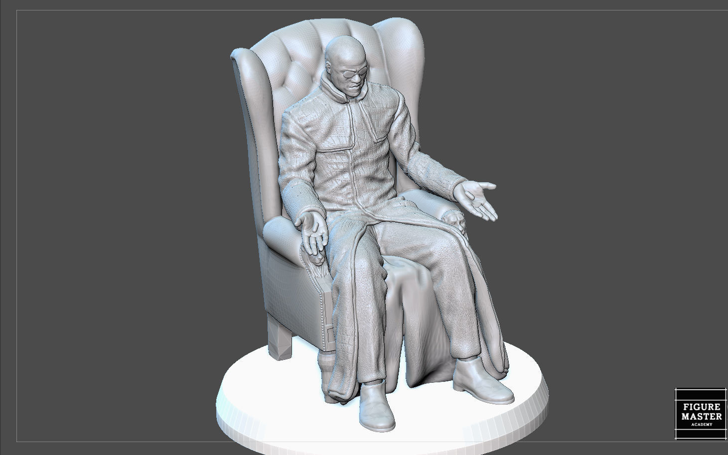 MORPHEUS MATRIX STATUE MOVIE CHARACTER MAN 3D print model_19
