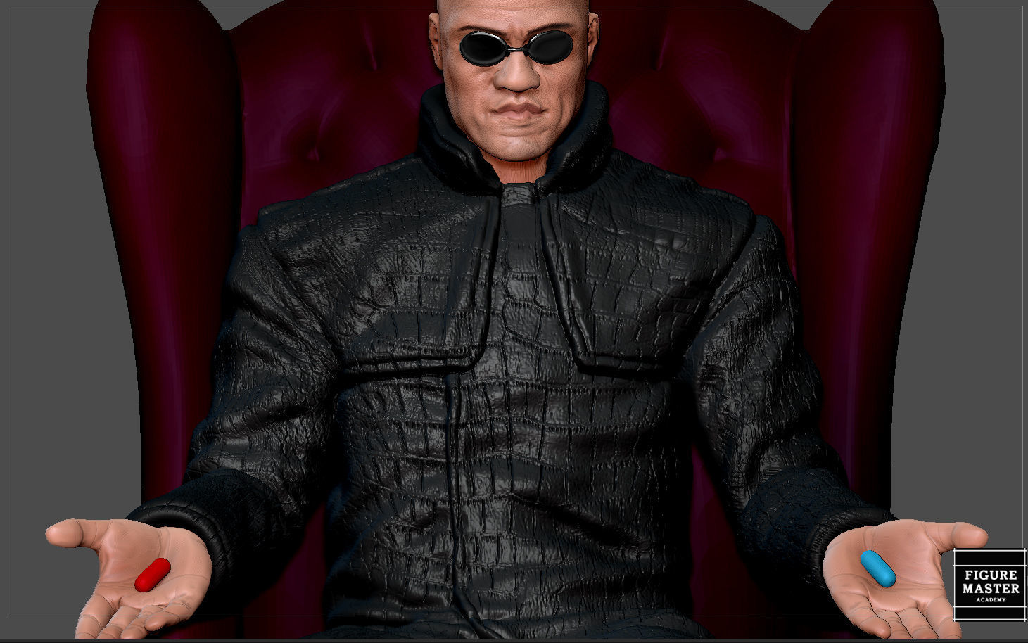MORPHEUS MATRIX STATUE MOVIE CHARACTER MAN 3D print model_12