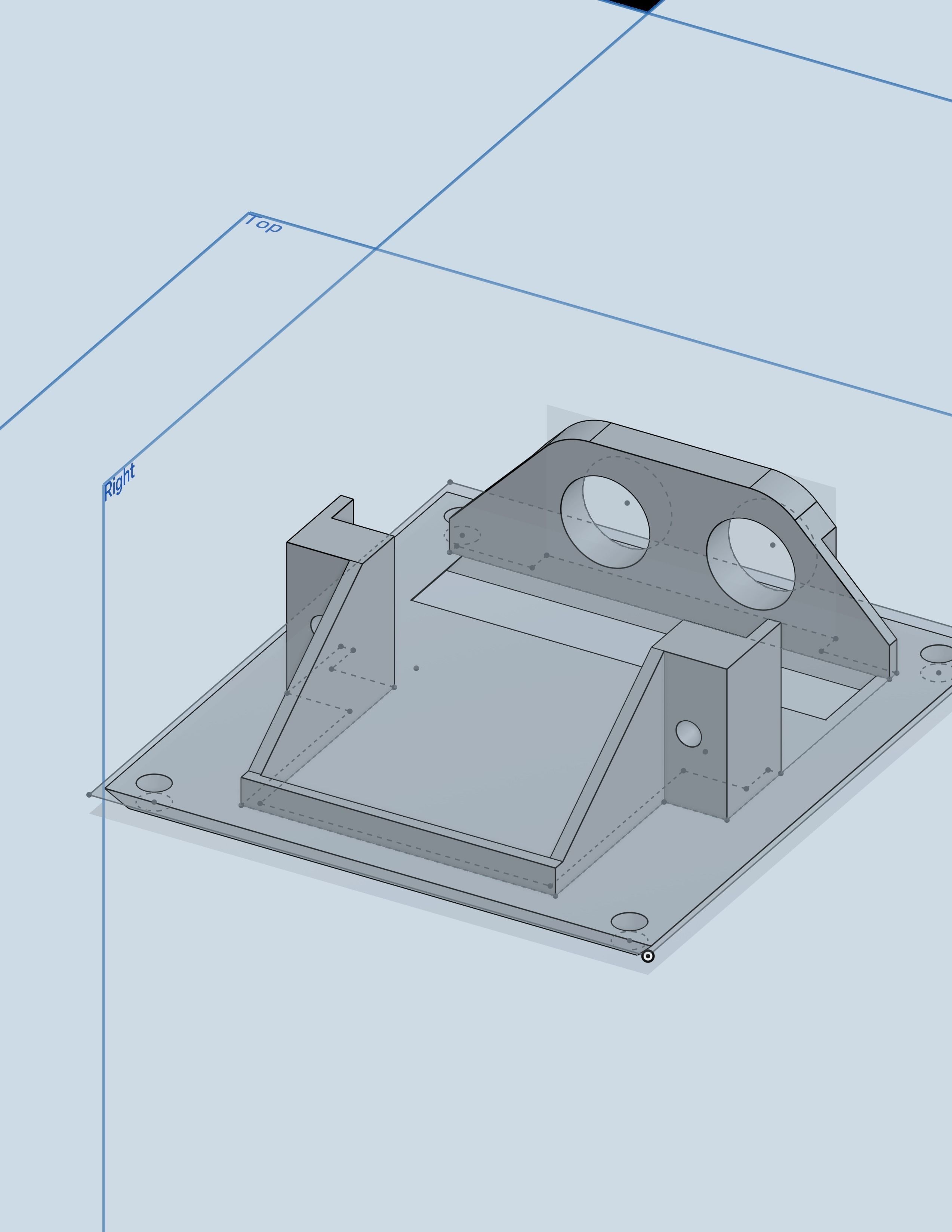 Servo Holder  options 3D print model_4