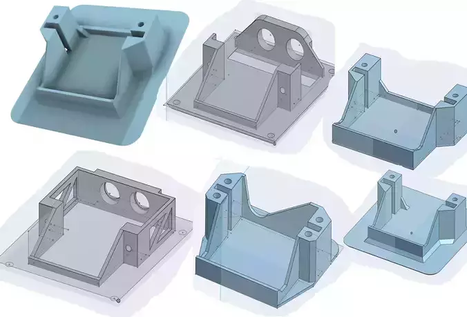 Servo Holder  options 3D print model