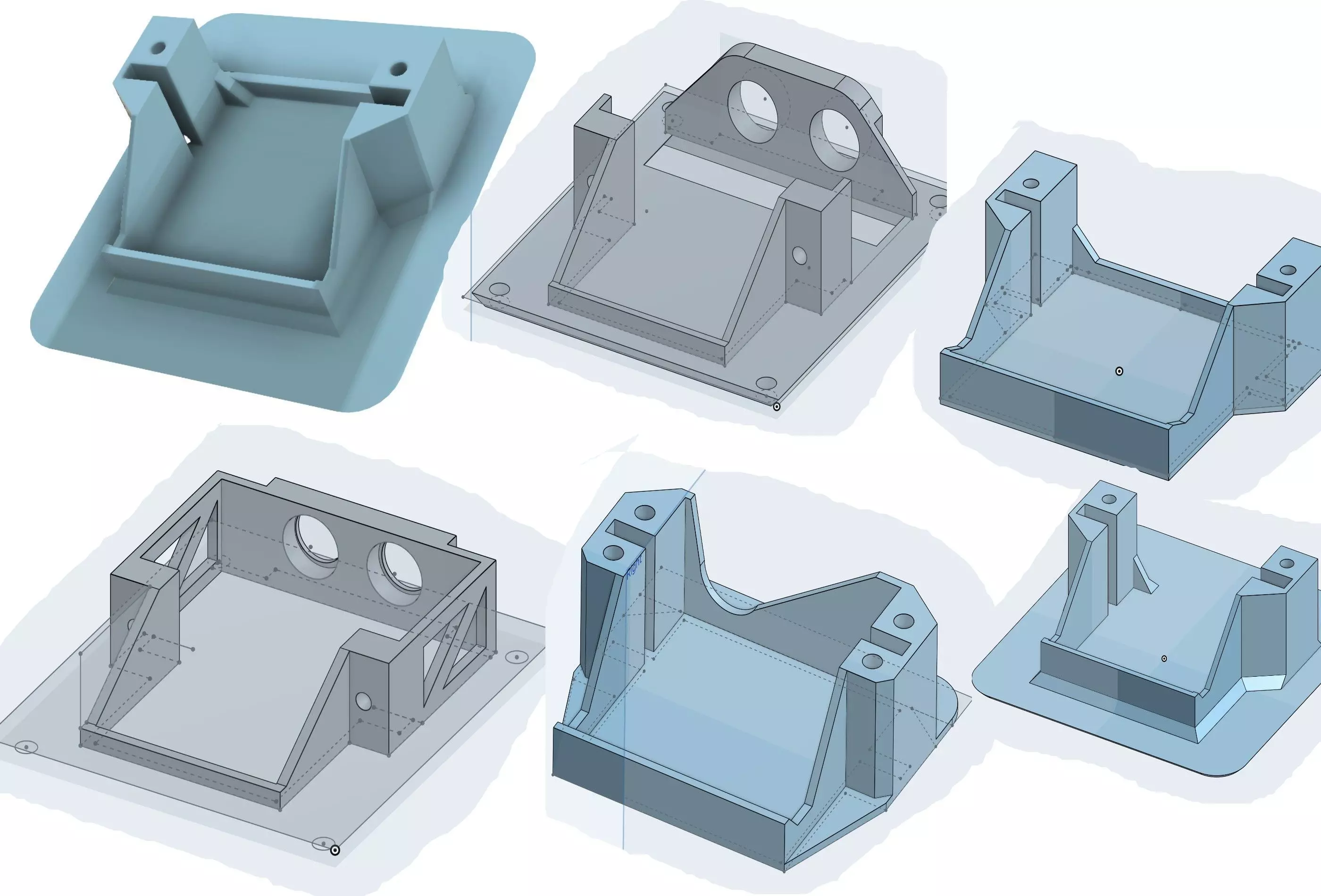 Servo Holder  options 3D print model_0