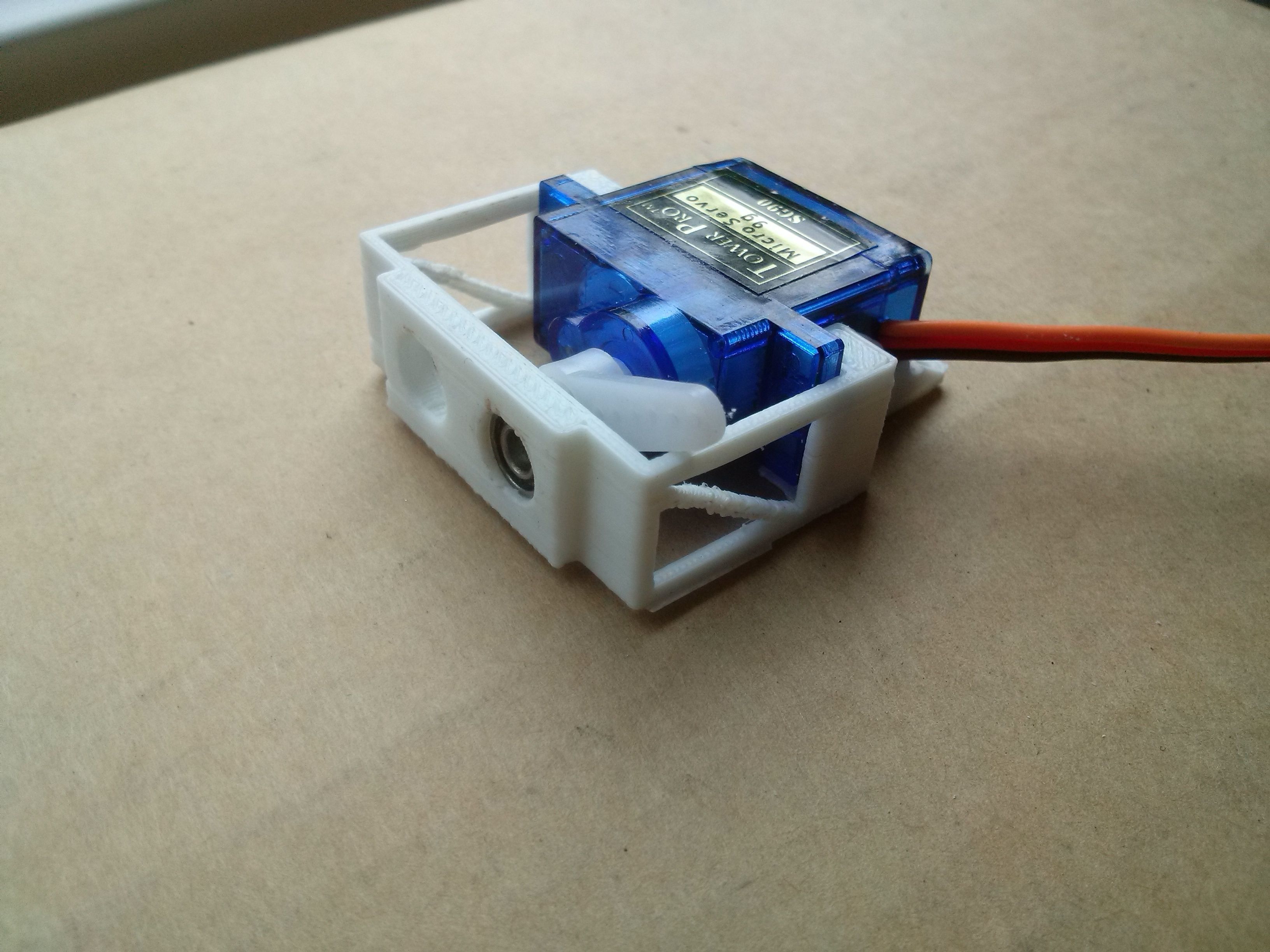 Servo Holder  options 3D print model_1