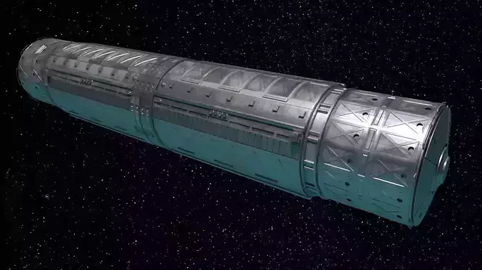 Space Module 001 3D model