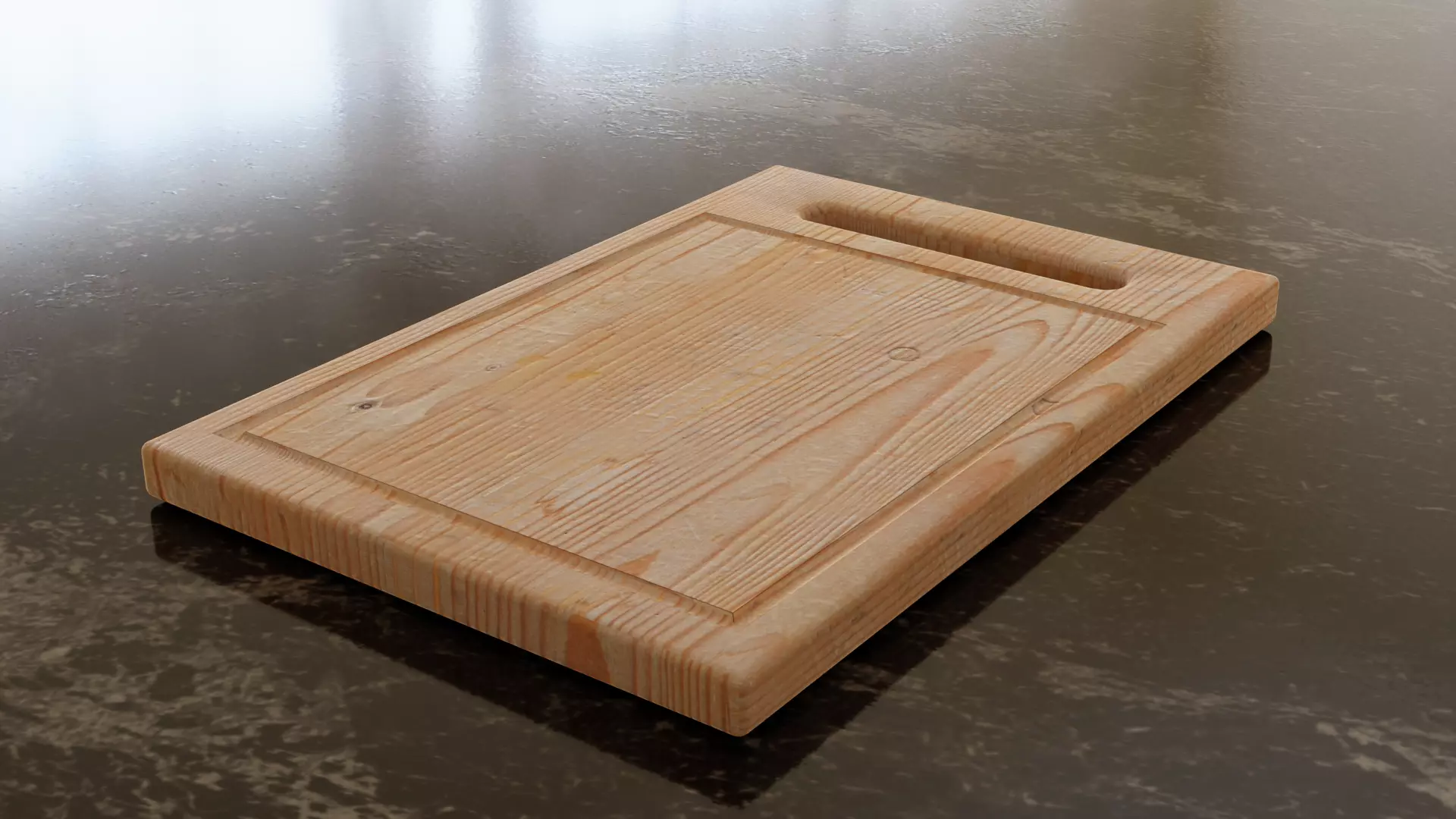 Simple chopping board Free 3D model