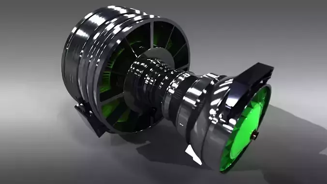 Jet Engine CFM56 International - 3d layout 3D print model