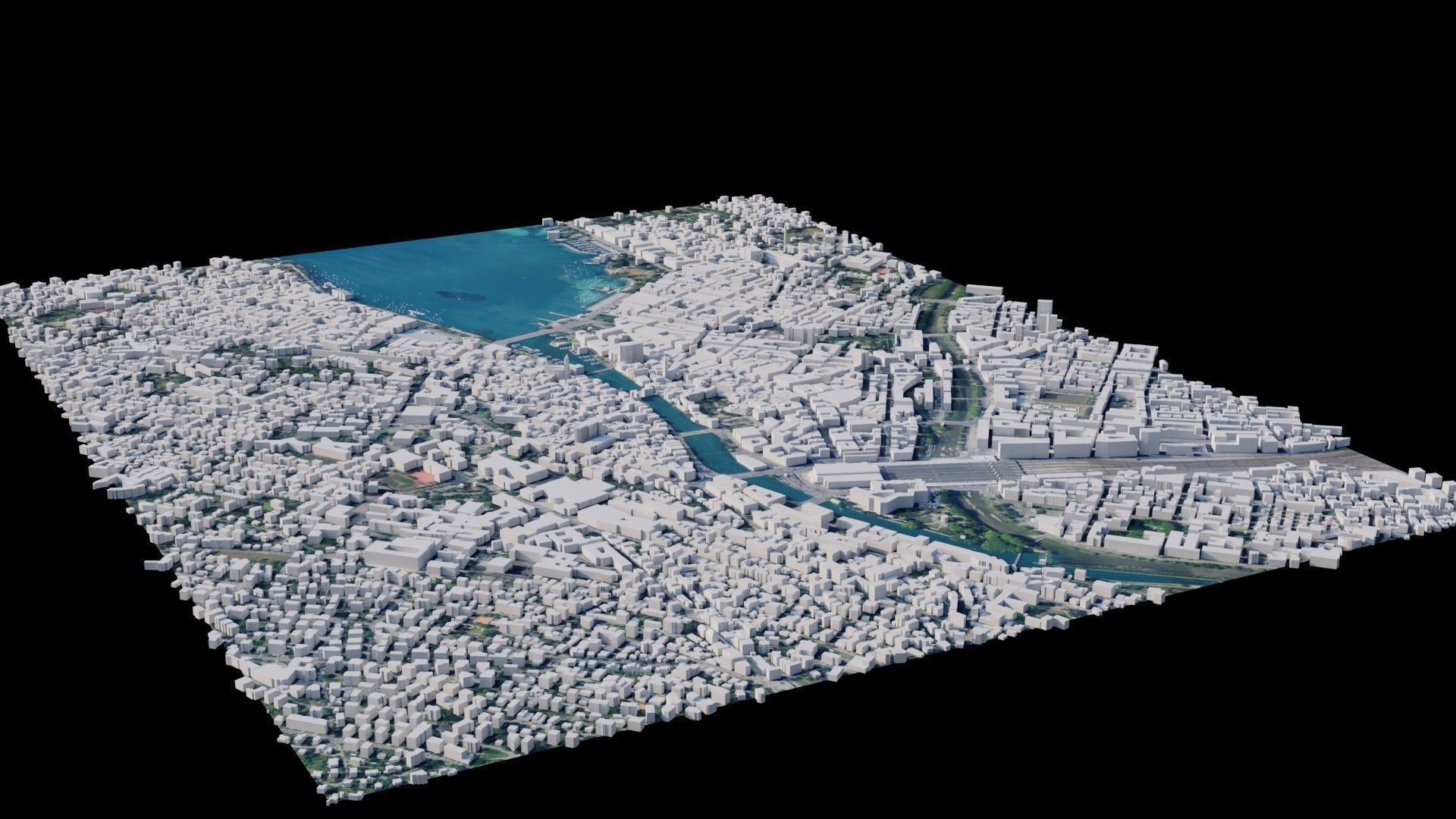 Zurich - Switzerland 3D model_1