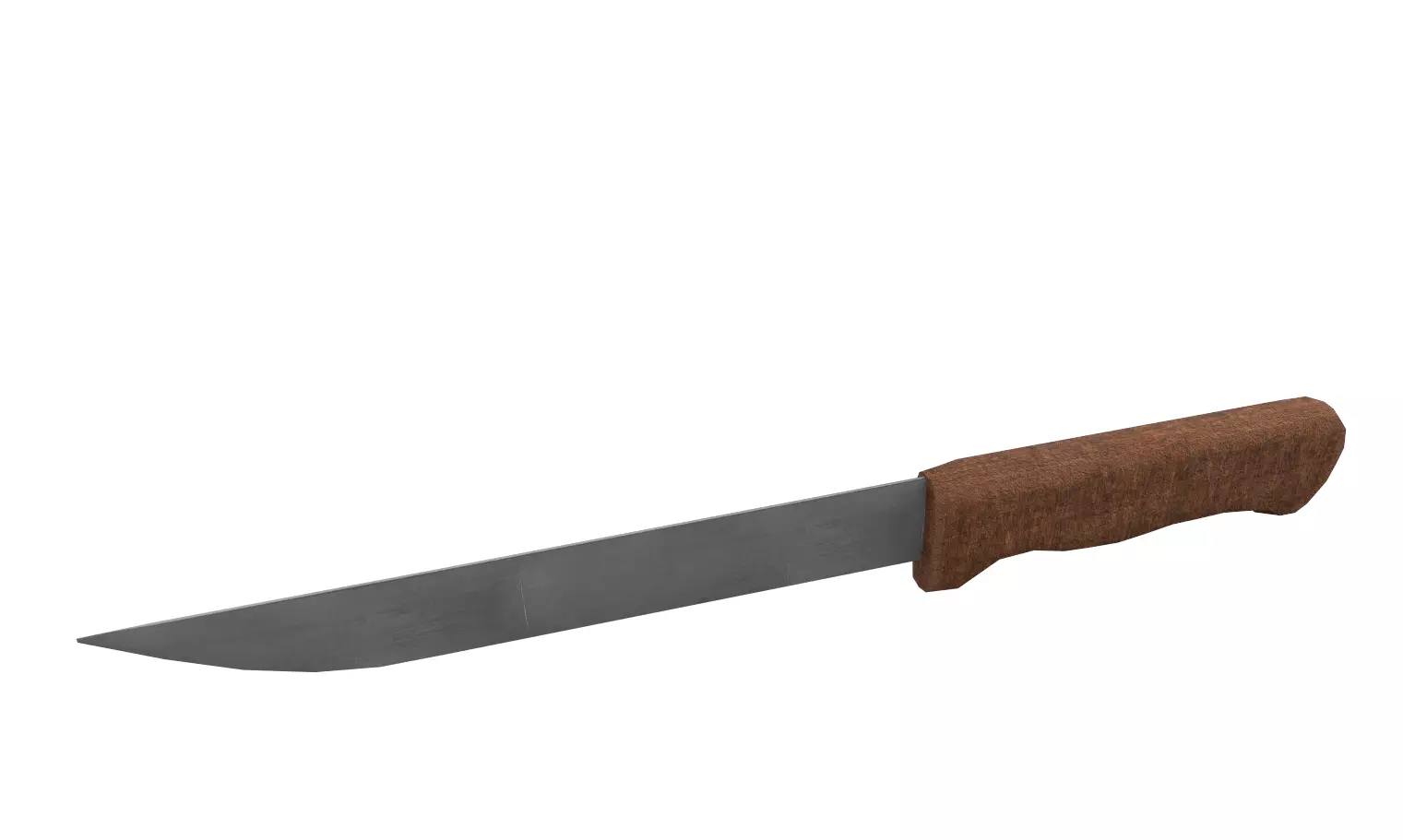 Simple wood knife Free low-poly 3D model