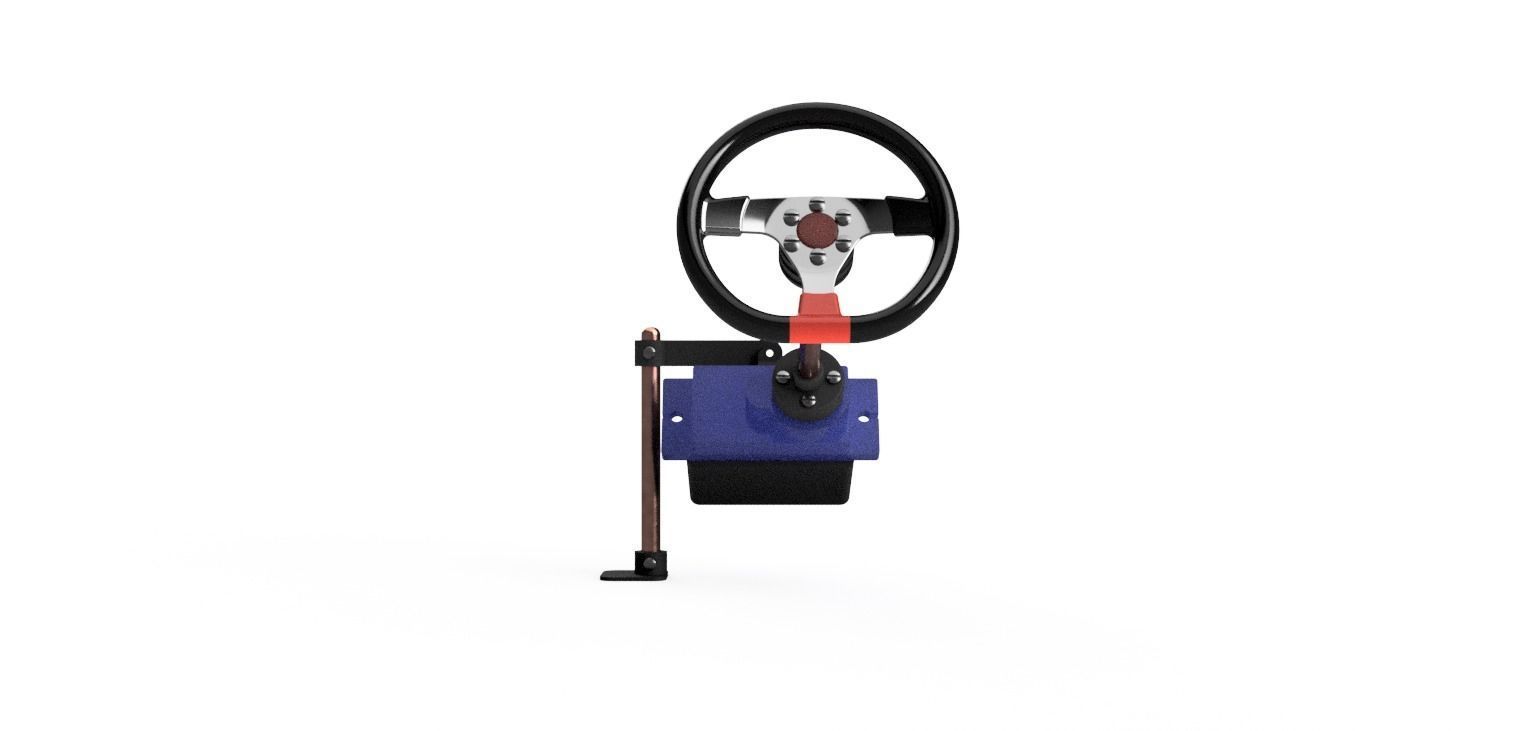 Steering Wheel Setup RC 1to10 3D print model_3