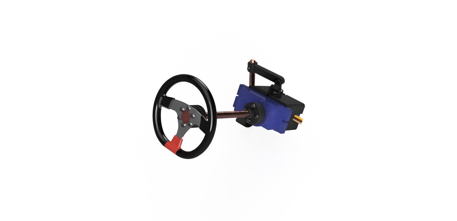 Steering Wheel Setup RC 1to10 3D print model_4