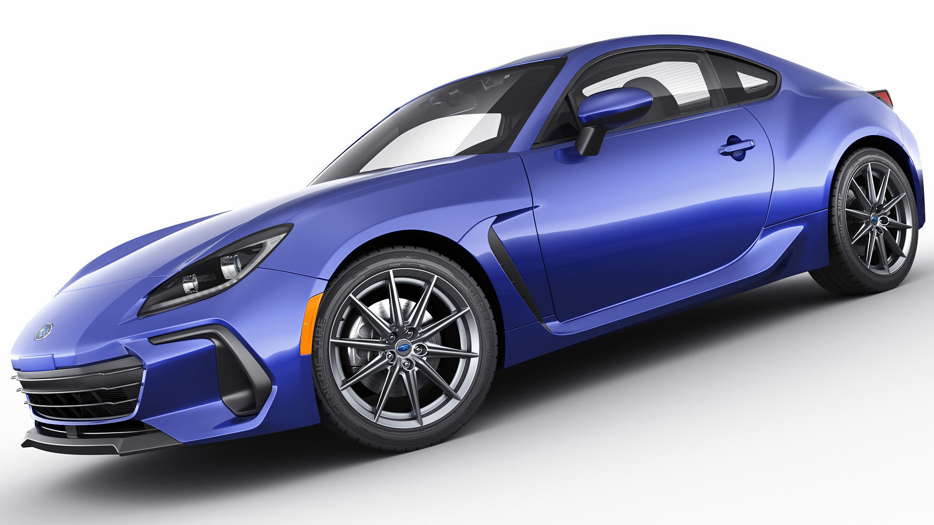 Subaru BRZ 2021 with interior 3D model_11