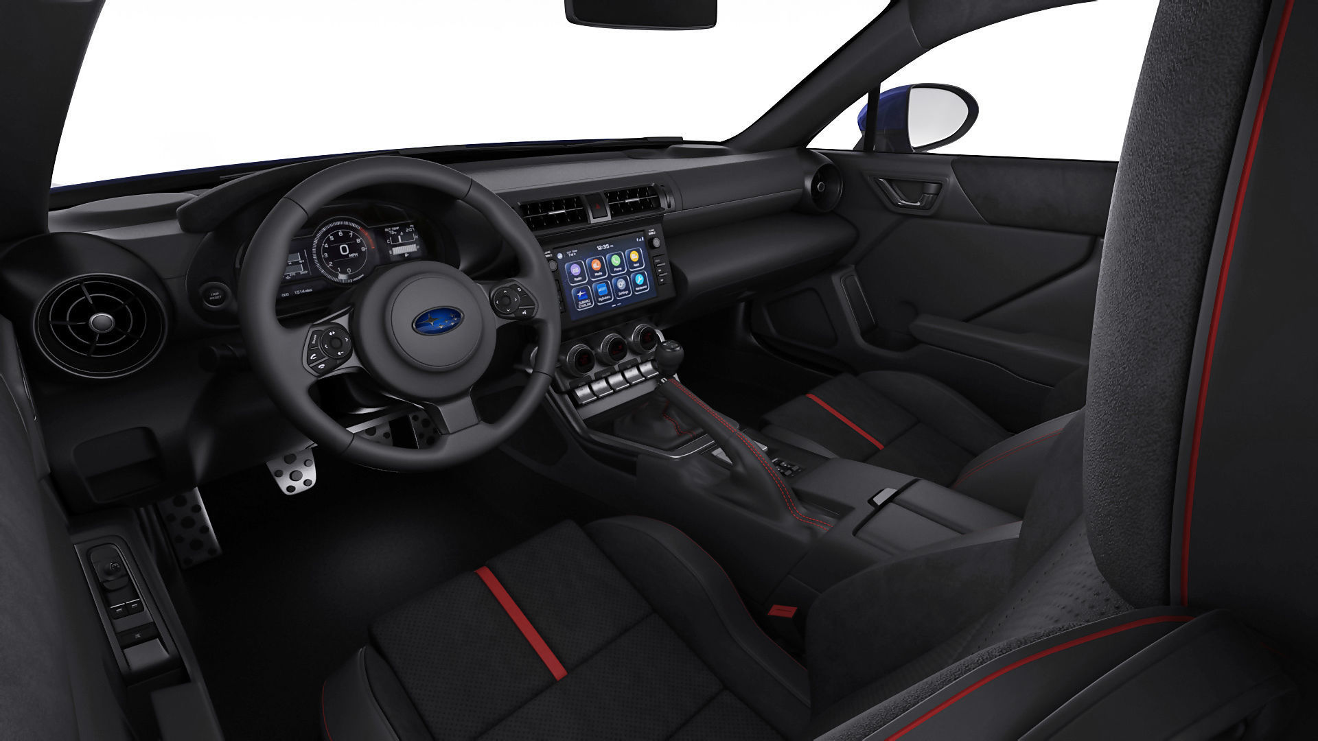 Subaru BRZ 2021 with interior 3D model_17