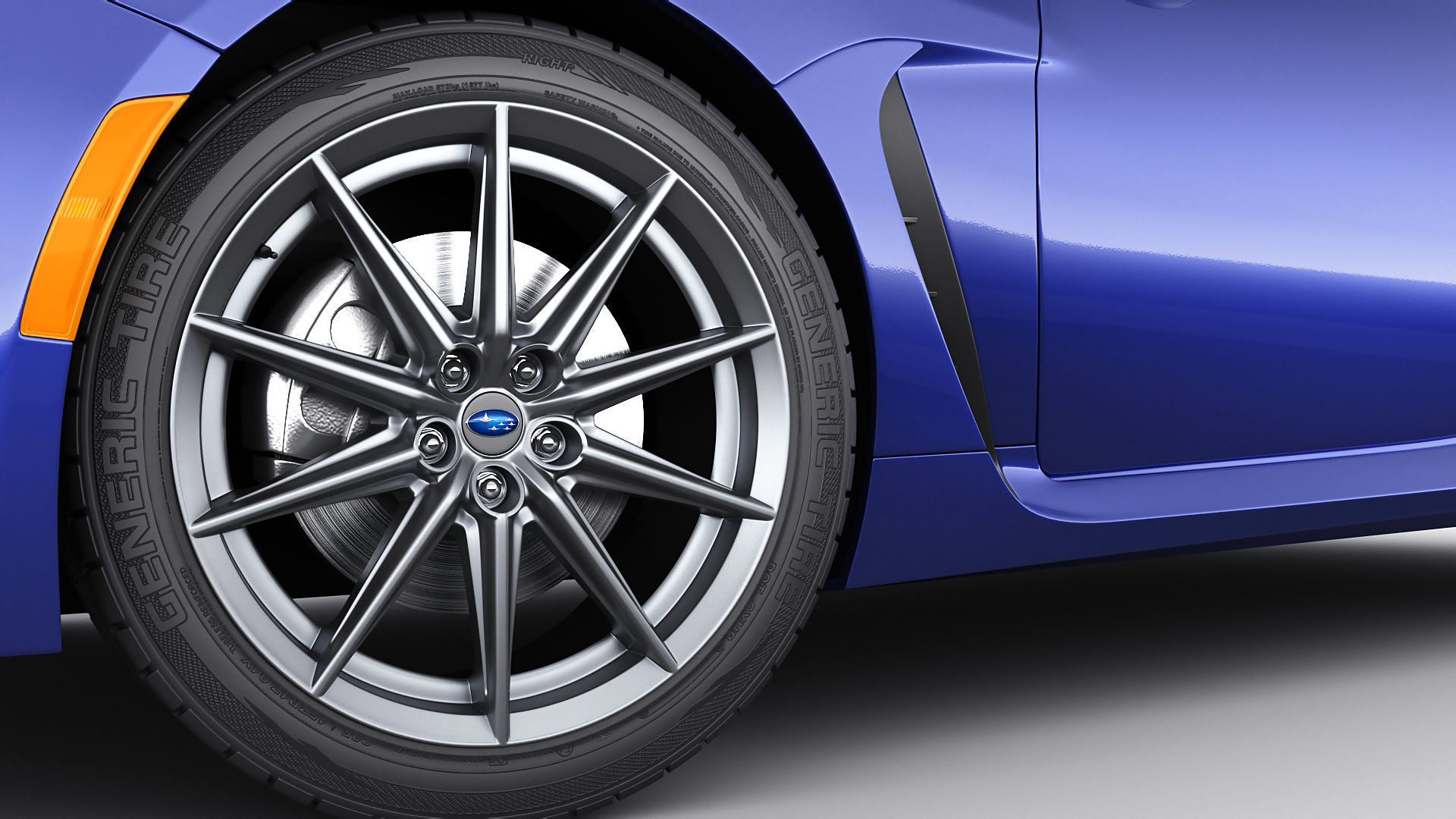 Subaru BRZ 2021 with interior 3D model_13