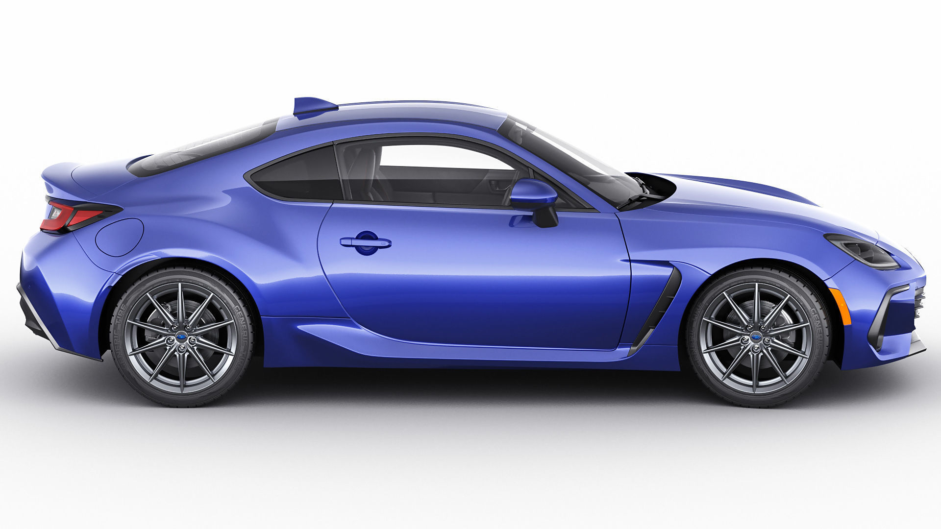 Subaru BRZ 2021 with interior 3D model_2