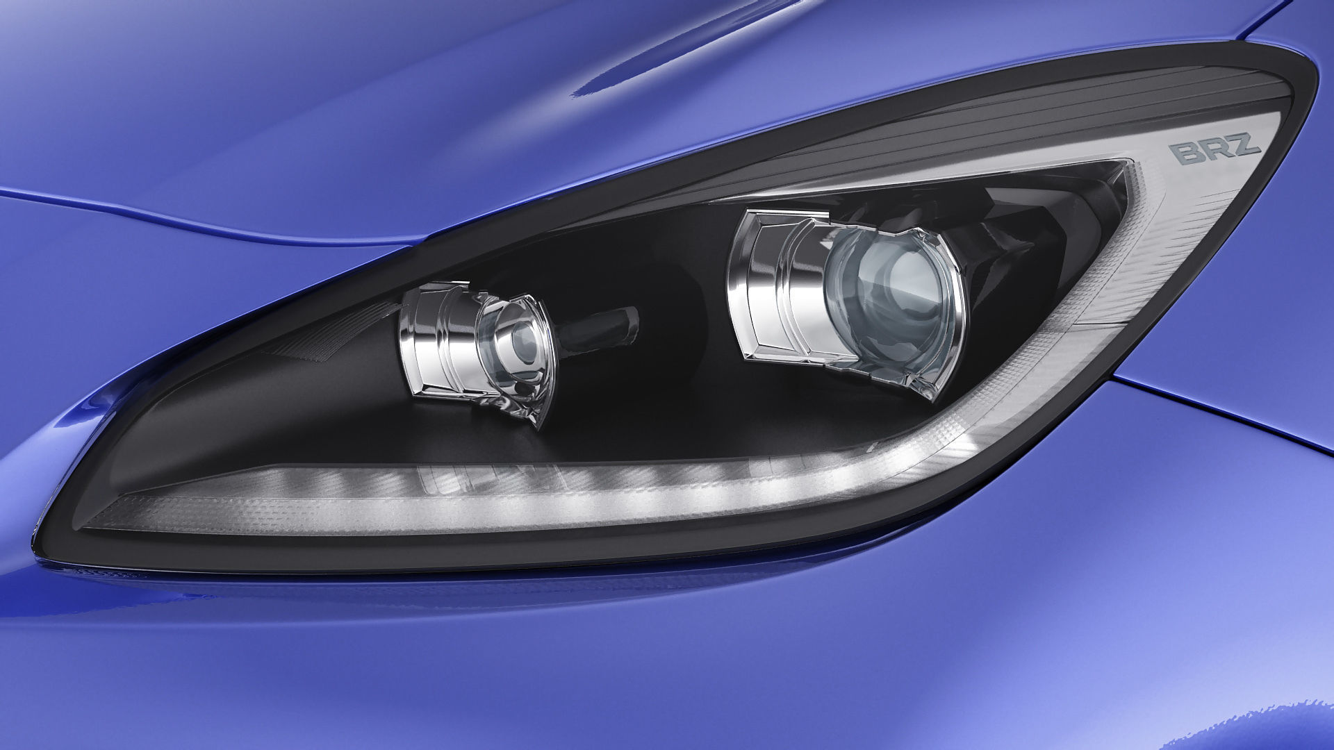 Subaru BRZ 2021 with interior 3D model_6