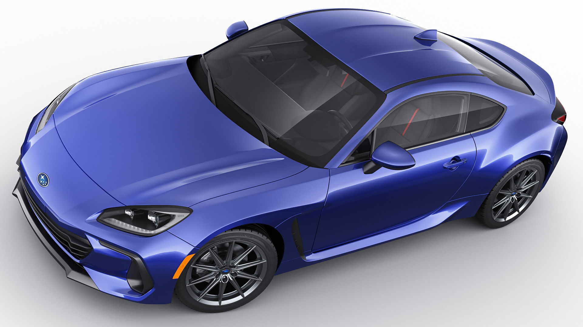 Subaru BRZ 2021 with interior 3D model_9